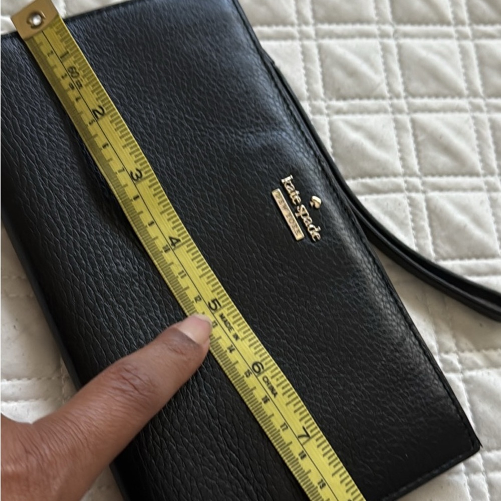 Kate Spade Black Leather Clutch